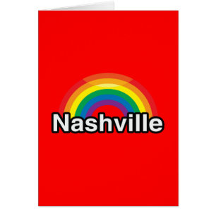 NASHVILLE LGBT PRIDEREGNBÅGE HÄLSNINGSKORT