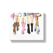 Nashville Mode Illustration CowboyBoots