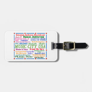 Nashville Music City Bagagebricka