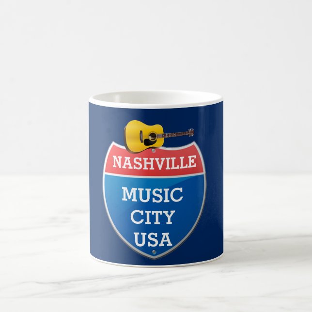 Nashville - Music City - kaffe mugg (Center)