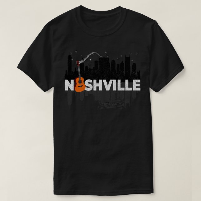 Nashville Music City Nashville Country Music Nashv T Shirt (Design framsida)
