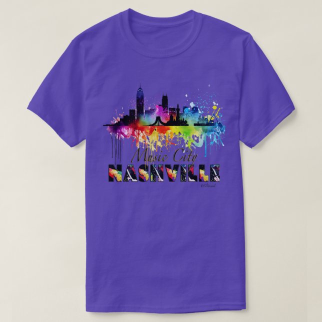 Nashville Music City T Shirt (Design framsida)