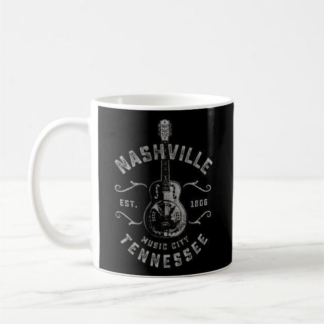 Nashville Music City Usa Kaffemugg (Vänster)