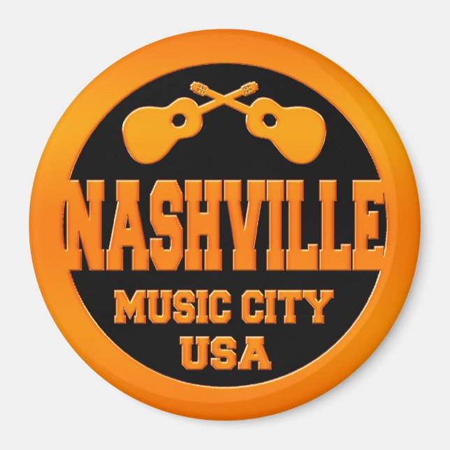 Nashville Music City USA Magnet (Framsidan)
