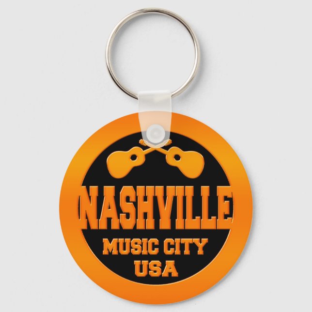 Nashville Music City USA Nyckelring (Framsida)