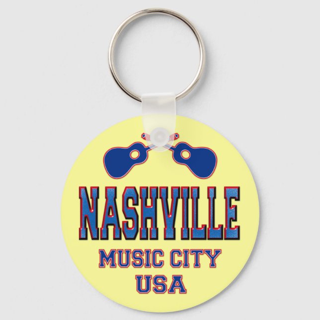 Nashville, Music City, USA Nyckelring (Framsida)