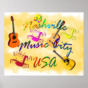 Nashville - Music City USA Poster