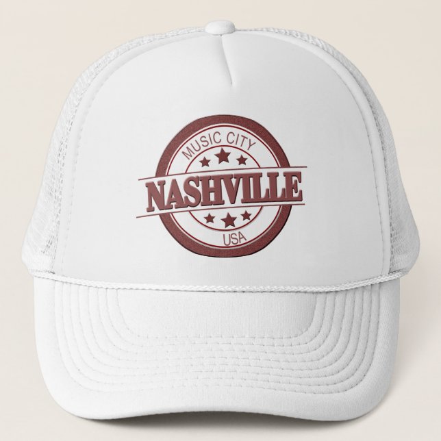 Nashville Music City USA Truckerkeps (Framsida)