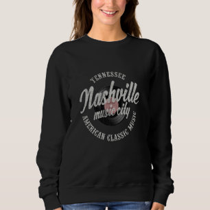 Nashville Music City Vinyl Vintage T Shirt