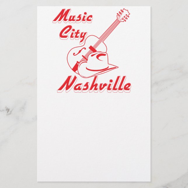 Nashville. Musikstad Flygblad (Framsidan)