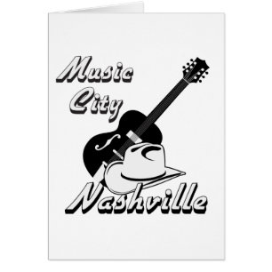 Nashville. Musikstad Hälsningskort
