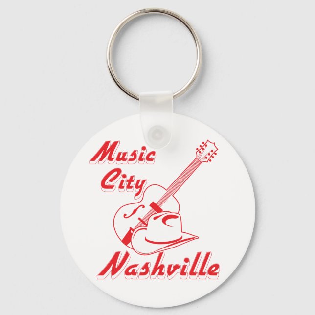 Nashville. Musikstad Nyckelring (Framsida)