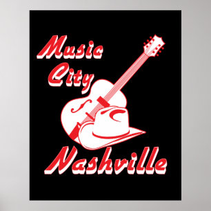 Nashville. Musikstad Poster