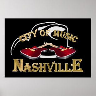 Nashville. Musikstad Poster