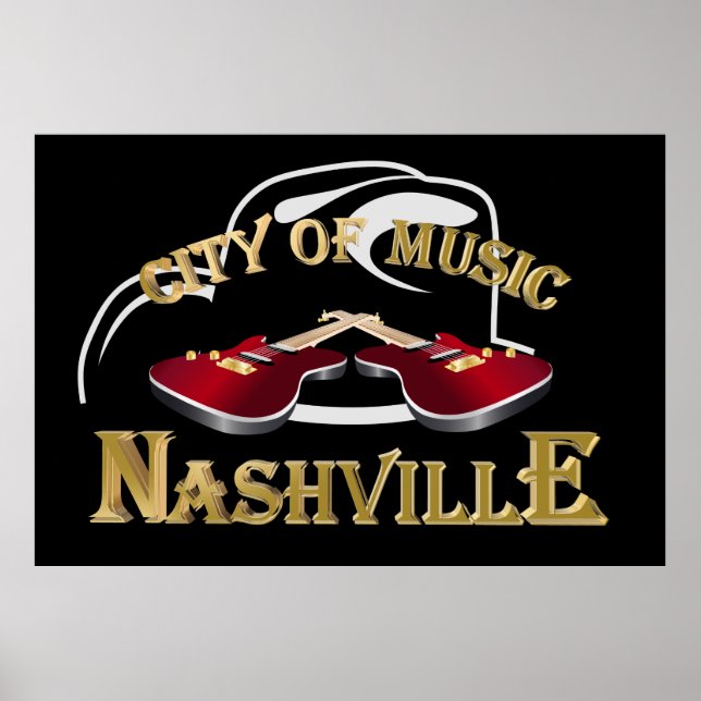 Nashville. Musikstad Poster (Framsidan)