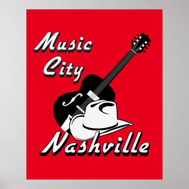 Nashville. Musikstad Poster (Framsidan)