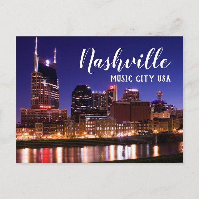 Nashville --- Musikstad USA Vykort (Framsida)