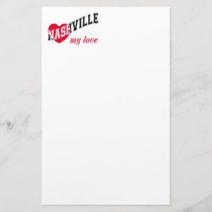 Nashville my kärlek brevpapper