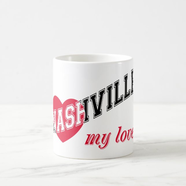 Nashville my kärlek kaffemugg (Center)