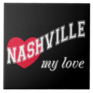 Nashville my kärlek kakelplatta