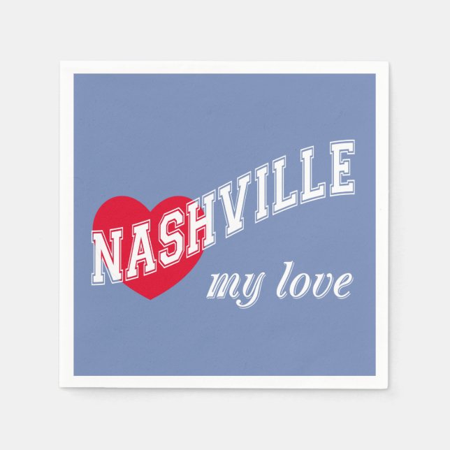Nashville my kärlek pappersservett (Framsidan)