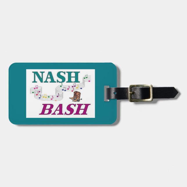 Nashville Nash Bash Musik Bagagebricka (Horisontell Framsida)