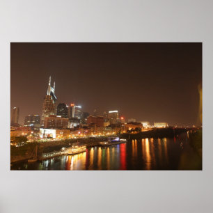 Nashville på natttrycket poster