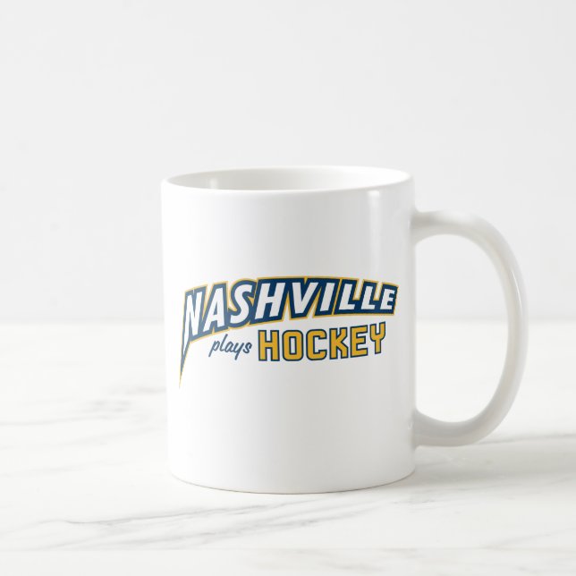 Nashville Plays Hockey White Mugg (Höger)