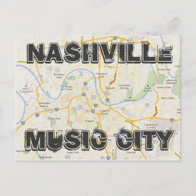 Nashville Postcard Vykort (Framsida)
