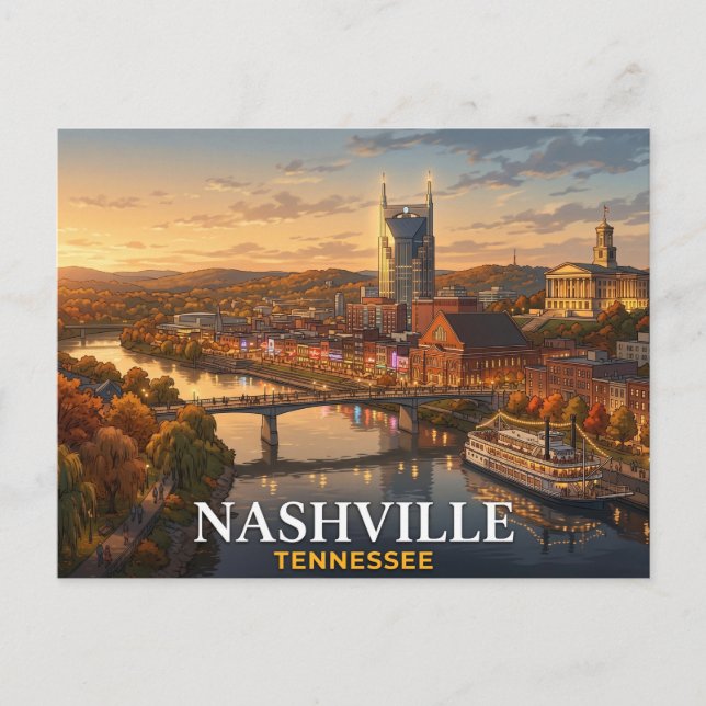 Nashville-resor vykort | Souvenir från innerstaden (Framsida)
