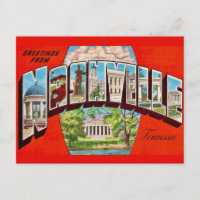 Nashville Retro Hälsningskort