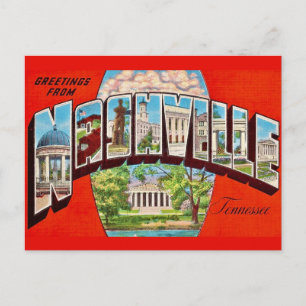Nashville Retro Hälsningskort Vykort