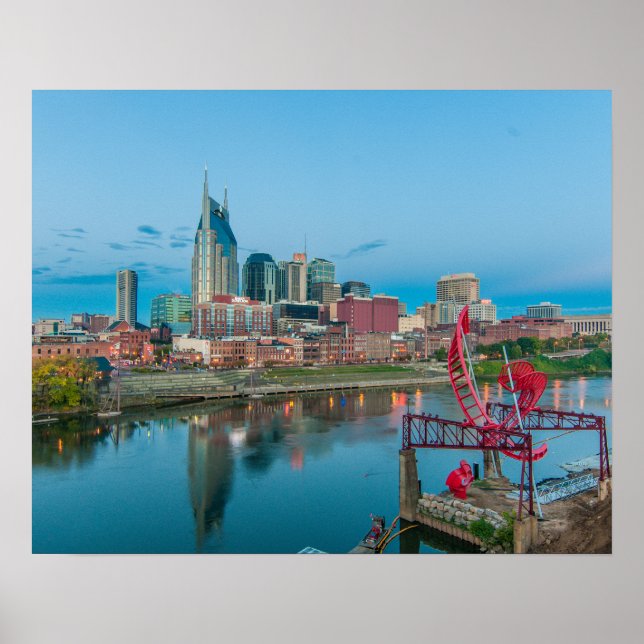 Nashville Riverfront Poster (Framsidan)