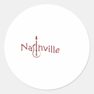 nashville runt klistermärke