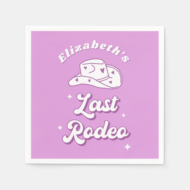 Nashville Sängkammare Sista Rodeo Pappersservett (Framsidan)
