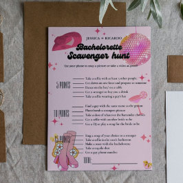 Nashville Sängkammarjakt Scavenger Fotojakt spel Inbjudningar