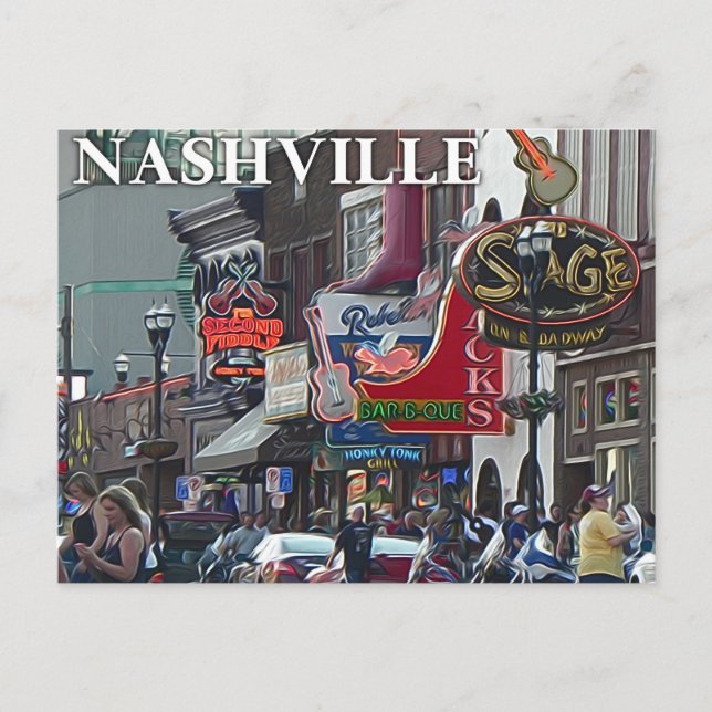 Nashville Scene _ vykort (Framsida)