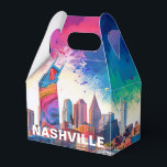Nashville Skyline Abstrakt Art Presentaskar<br><div class="desc">Lägg till en modern beröring till evenemanget med den här förmånslådan som innehåller abstrakt Nashville-skylinekonst. Perfekt för bröllop,  party eller företagsgåvor.</div>