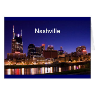 Nashville Skyline Hälsningskort