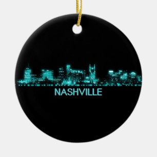 Nashville Skyline Julgransprydnad Keramik