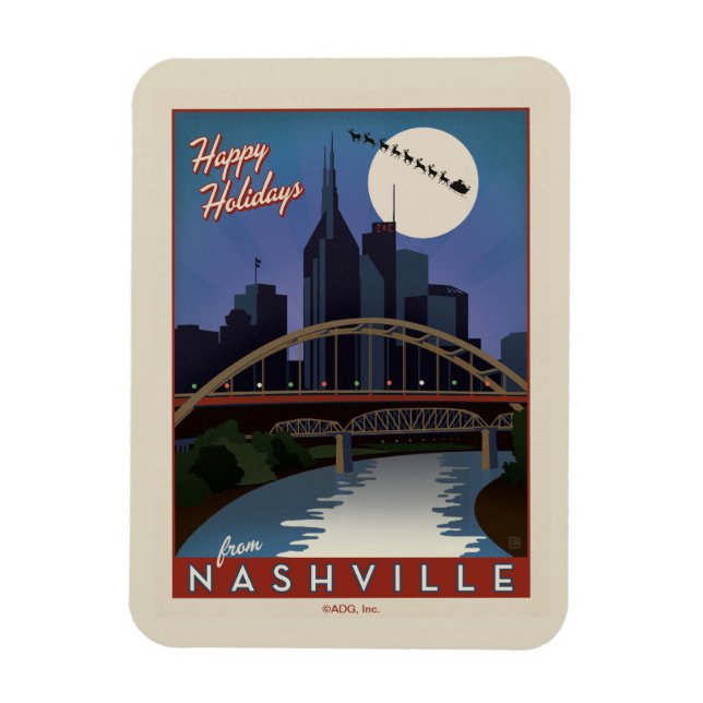 Nashville Skyline Magnet (Vertikal)