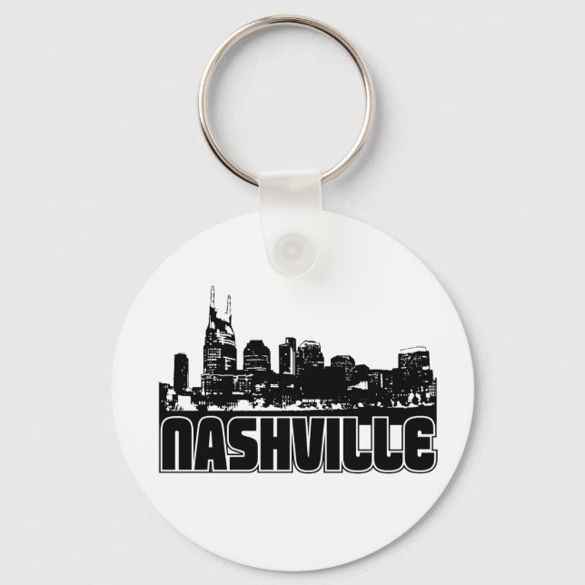 Nashville Skyline Nyckelring (Framsida)