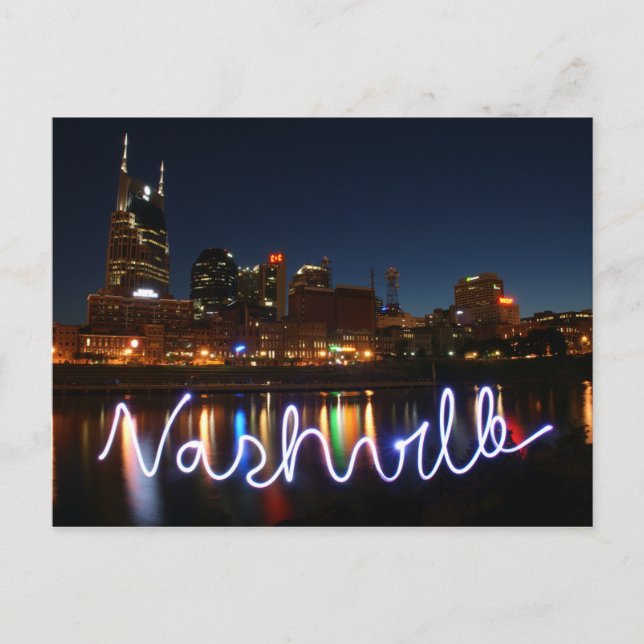 Nashville Skyline Postcard Vykort (Framsida)