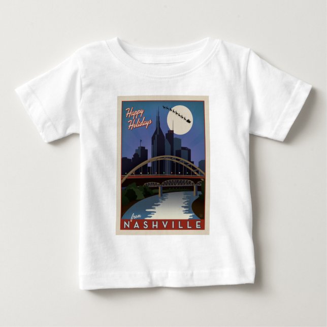 Nashville Skyline T Shirt (Framsida)