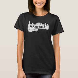 Nashville Skyline Tennessee Land Music Guitar P T Shirt