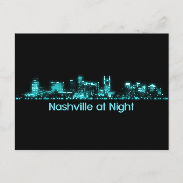 Nashville Skyline Vykort (Framsida)