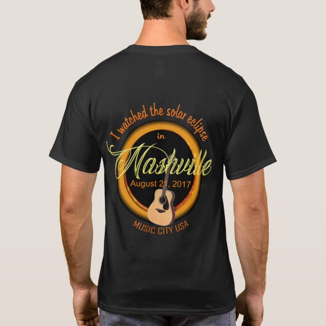 Nashville Solar Eclipse Manar Shirt Tee Shirt (Baksida)