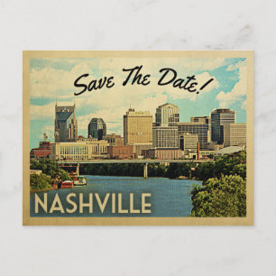 Nashville spara datumTennessee Meddelande Vykort