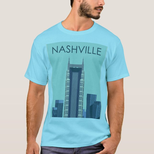 Nashville stad t shirt (Framsida)