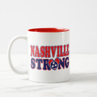 Nashville-Strong-Nashville-Flagga Två-Tonad Mugg